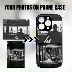 1 piece of customized iPhone case with precision holes (customized with 2 photo)