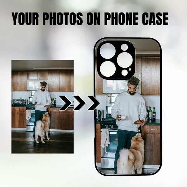 1 piece of customized iPhone case with precision holes (customized with 1 photo)