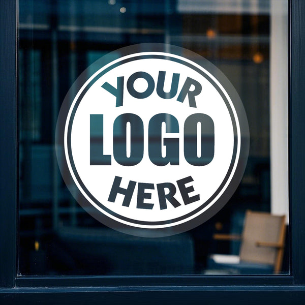 （ Customization ） 1 piece of customized window glass sticker, installed on the window (single white), super transparent - customized with reserved base image