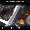 Customized  luxury leather double-layer car floor mats available in a variety of colors