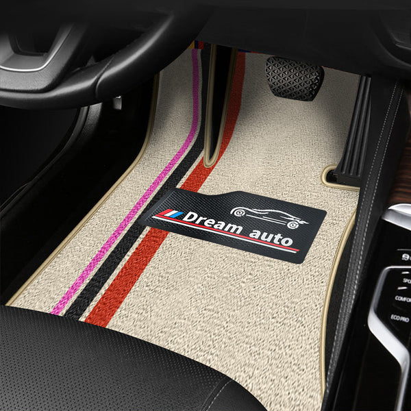 Car Floor Mats Full Coverage Floor Pad Double Layer Luxury Leather Waterproof And Non-slip Full Coverage Floor Pad