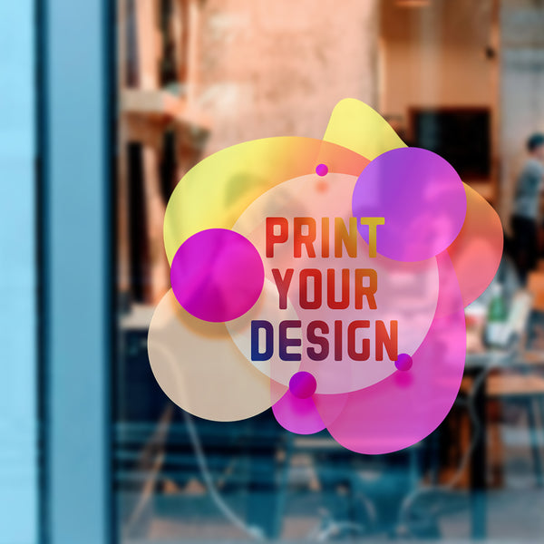 （ Customization ） 1 piece of customized window glass sticker, installed on the window (single color), super transparent - customized with reserved base image