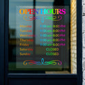 (Customized) 1 business sticker, paste various sizes of stickers (colored) on the customized logo of the window