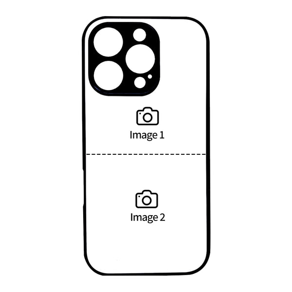 1 piece of customized iPhone case with precision holes (customized with 2 photo)