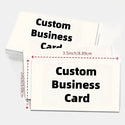 Customize personalized paper business cards 2 * 3.5 inches -200/500 sheets, double-sided matte, customize your logo and text, including thank you and invitation cards