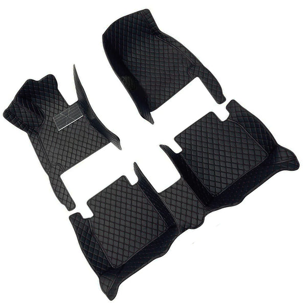 Customized luxury PU leather single-layer car floor mats available in a variety of colors