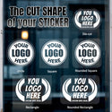 （ Customization ） 1 piece of customized window glass sticker, installed on the window (single white), super transparent - customized with reserved base image