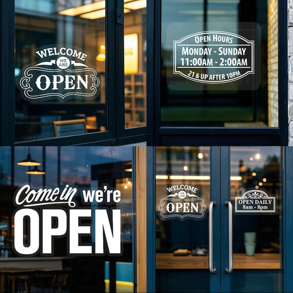 （ Customization ） 1 piece of customized window glass sticker, installed on the window (single white), super transparent - customized with reserved base image