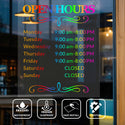 (Customized) 1 business sticker, paste various sizes of stickers (colored) on the customized logo of the window