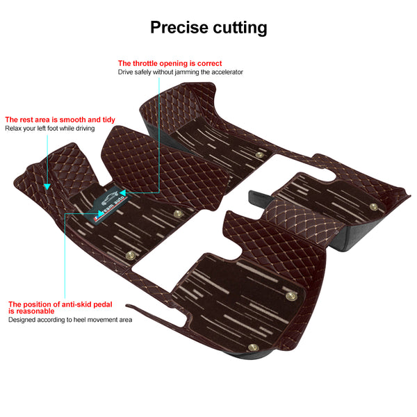 Car Floor Mats Automotive Carpet Front & Rear All Weather Protection Non-Slip Floor Liners Mats