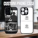 1 piece of customized iPhone case with precision holes (customized with 2 photo)
