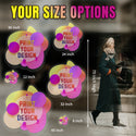 （ Customization ） 1 piece of customized window glass sticker, installed on the window (single color), super transparent - customized with reserved base image