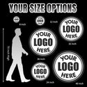 （ Customization ） 1 piece of customized window glass sticker, installed on the window (single white), super transparent - customized with reserved base image