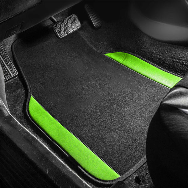 Car Floor Mats Liners Carpet Universal Front Rear Anti-slip rubber nail bottom 4PCS Per Set