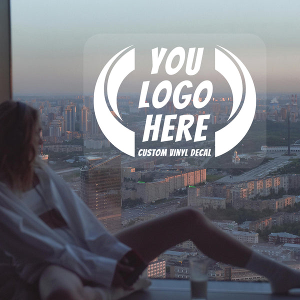 （ Customization ） 1 piece of customized window glass sticker, installed on the window (single white), super transparent - customized with reserved base image