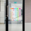 (Customized) 1 business sticker, paste various sizes of stickers (colored) on the customized logo of the window