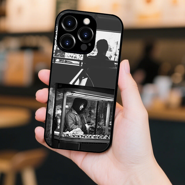 1 piece of customized iPhone case with precision holes (customized with 2 photo)
