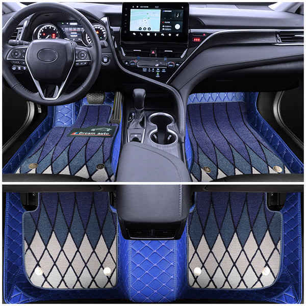 Customized Car Floor Mats Full Coverage Floor Pad Double Layer Luxury Leather Waterproof And Non-slip Full Coverage Floor Pad