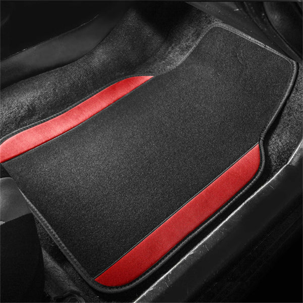 Car Floor Mats Liners Carpet Universal Front Rear Anti-slip rubber nail bottom 4PCS Per Set