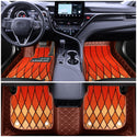 Customized  luxury leather double-layer car floor mats available in a variety of colors