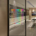 (Customized) 1 business sticker, paste various sizes of stickers (colored) on the customized logo of the window
