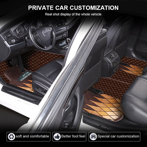 Customized Car Floor Mats Full Coverage Floor Pad Double Layer Luxury Leather Waterproof And Non-slip Full Coverage Floor Pad