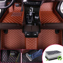 Customized luxury PU leather single-layer car floor mats available in a variety of colors