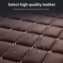 Customized luxury PU leather single-layer car floor mats available in a variety of colors