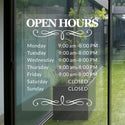 (Customized) 1 business sticker with various sizes of stickers on the customized logo of the window (colored white)