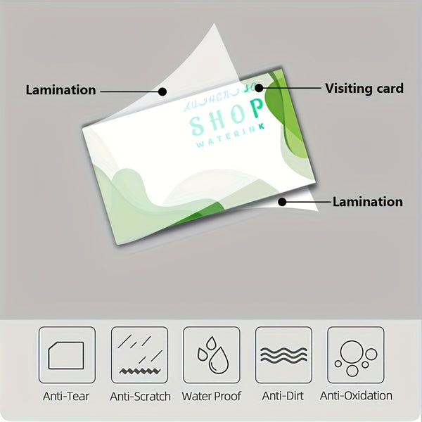 Customize personalized paper business cards 2 * 3.5 inches -200/500 sheets, double-sided matte, customize your logo and text, including thank you and invitation cards