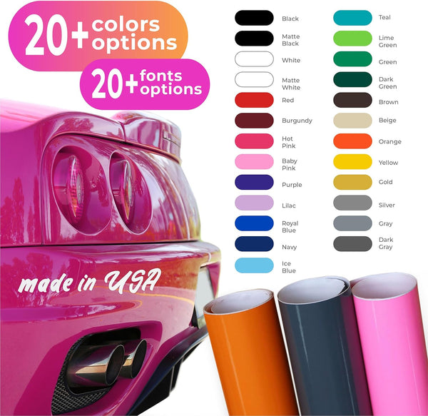 Personalized Design Your Own Name Custom Vinyl Decal