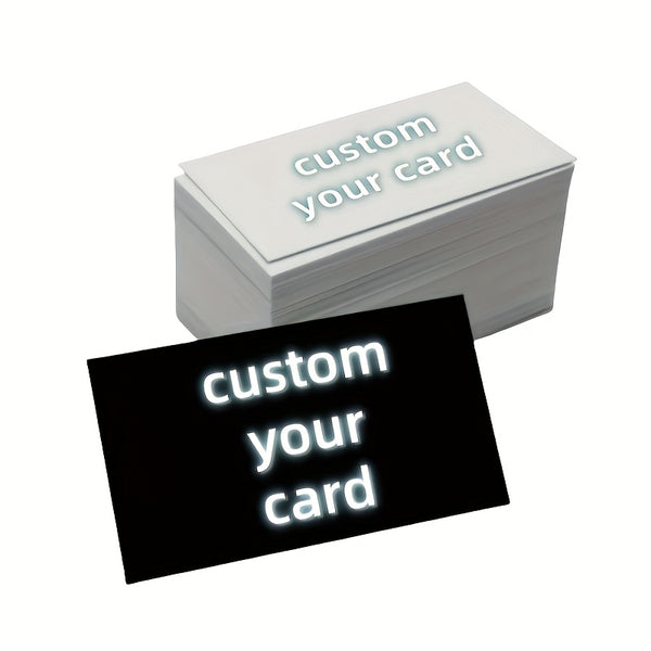 Customize 200/500 personalized paper business cards, double-sided printed business or office cards, professional work cards 2 * 3.5 inches