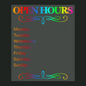 (Customized) 1 business sticker, paste various sizes of stickers (colored) on the customized logo of the window