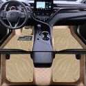 PU Leather Car Floor Ma PVC All Weather Floor Liners Front Rear Car Leather Mat,Full Cover Waterproof Floor Mats Car Mat Carpet Liners