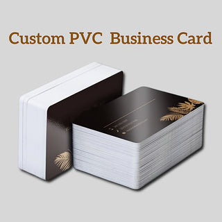 Customized double-sided PCV business card 2 * 3.5 inches 200/500 sheets, personalized business card printing, waterproof PVC material, customizable photo upload content, promoting the store