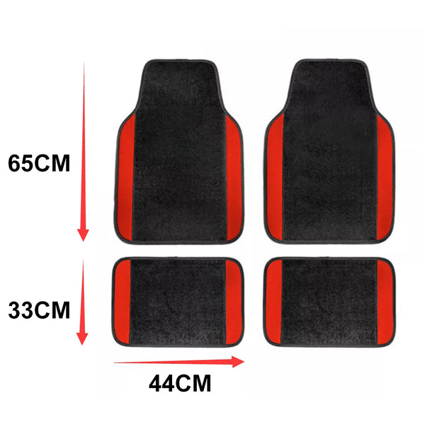 Car Floor Mats Liners Carpet Universal Front Rear Anti-slip rubber nail bottom 4PCS Per Set