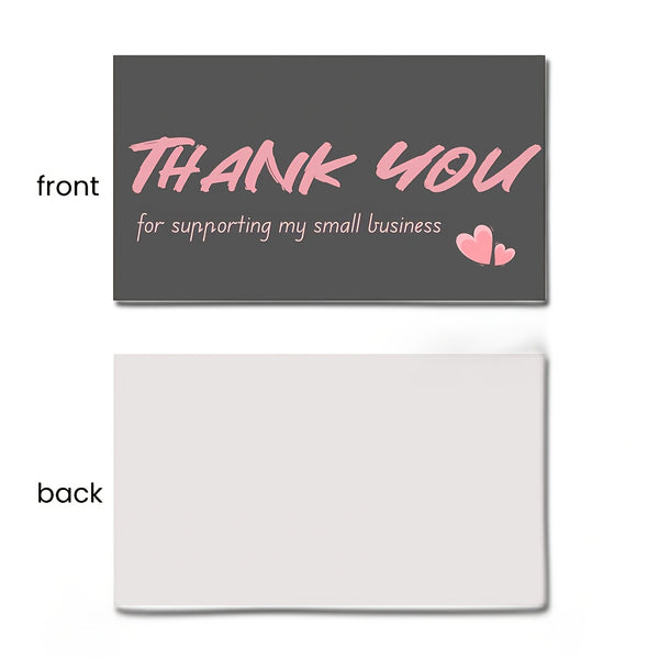 Customize personalized paper business cards 2 * 3.5 inches -200/500 sheets, double-sided matte, customize your logo and text, including thank you and invitation cards