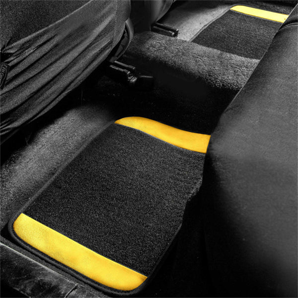 Car Floor Mats Liners Carpet Universal Front Rear Anti-slip rubber nail bottom 4PCS Per Set