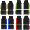 Car Floor Mats Liners Carpet Universal Front Rear Anti-slip rubber nail bottom 4PCS Per Set