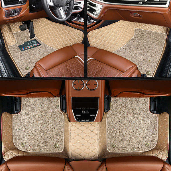 All-weather Leather Car Mats PVC High-performance Waterproof and Dustproof Car Floor Mats Automotive interior Accessories