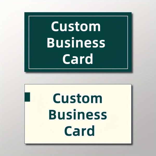 Customized personalized paper matte business cards 2 * 3.5 inches 200/500 sheets, wedding makeup industry contact postcards, social network introduction cards,