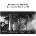 Custom Car Floor Mats Made Available PVC Automotive Carpet PU Leather All Weather Protection Non-Slip Floor Mats Waterproof