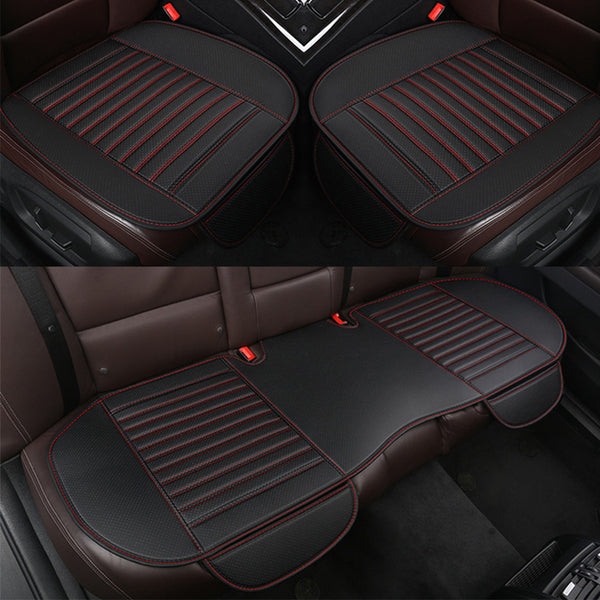 Car Seat Cover Set Universal Leather Car Seat Covers For Audi A7 A8 Q2 Q3 Q5 8R Auto Seats Cushion Pad Mats Interior Accessorie