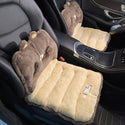 Car Seat Cover Cute Plush Seat Cushion With Strap Protection Cushion Waist Support Backrest Chair Cushion Car Seat Office Chair Warm In Winter