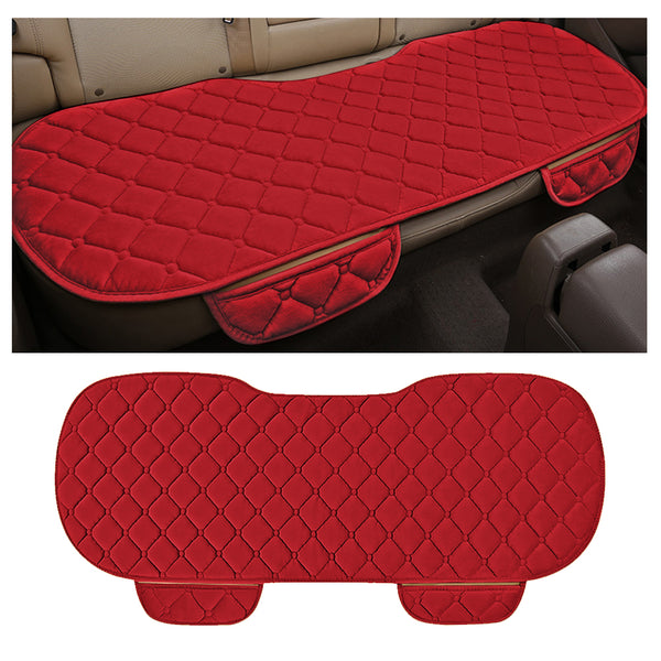 Plush Car Seat Cushion, Non Binding Anti Slip Rubber Bottom, Advanced Comfort Memory Foam, Driver Seat Backrest Cushion, Winter Seat Heating Pad