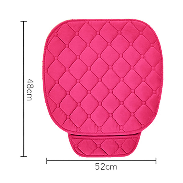 Plush Car Seat Cushion, Non Binding Anti Slip Rubber Bottom, Advanced Comfort Memory Foam, Driver Seat Backrest Cushion, Winter Seat Heating Pad