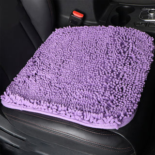 Buy purple Chair Cushion, Five Seat Front And Rear Car Seat Protection Cushion, Decompression Anti-skid Super Soft Square Plush Seat Cover, Fit For Most Cars,SUVs
