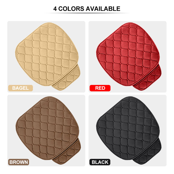 Autumn Winter Universal Anti Slip Car Front & Rear Seat Lattice Cushion Cover Chair Pad Seat Mat 4 Colors