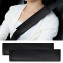 Customized Universal Seat Belt Shoulder Cover 2pcs Leather Seat Belt Breathable Protective Cover Car Accessories