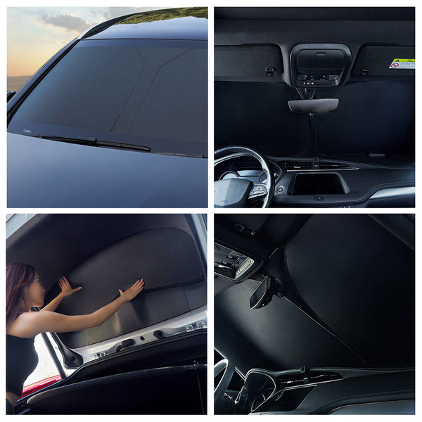 Car Sun Visor Window Sun Protection Thermal Insulation Privacy Curtain Front Sun Visor